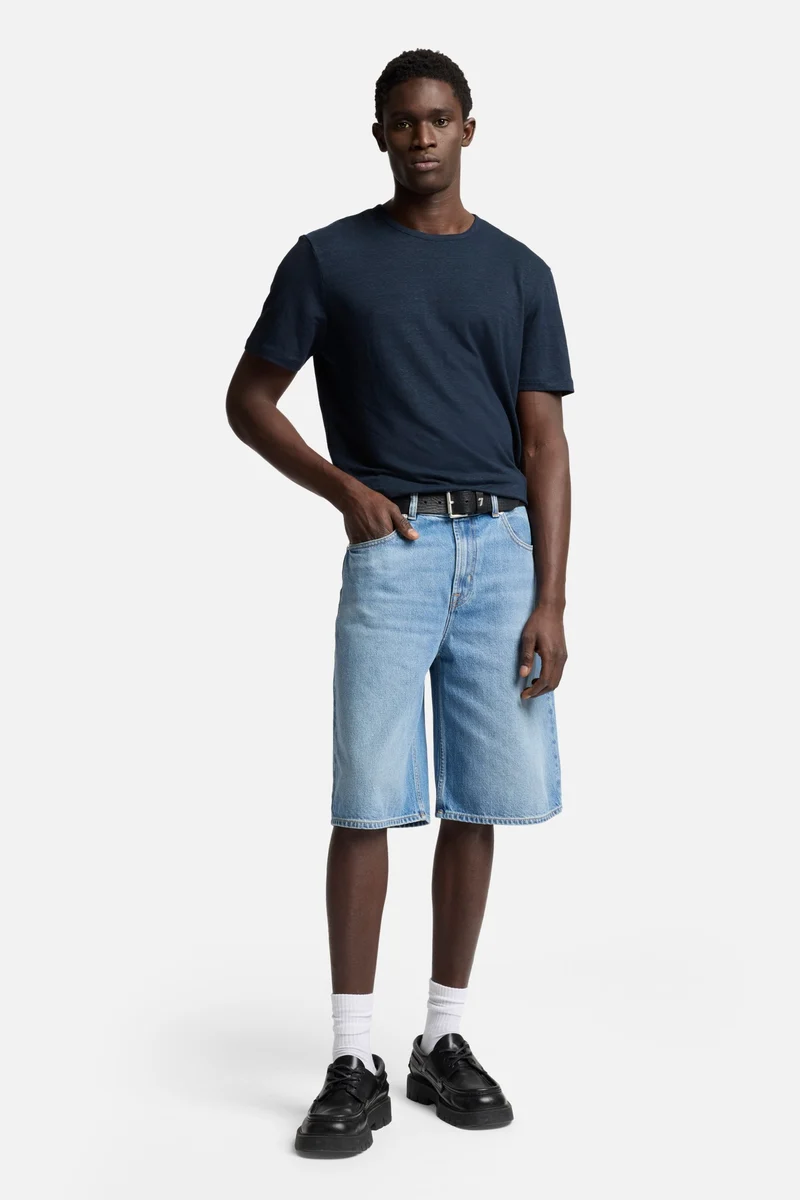 Linen Tee in Ocean Floor