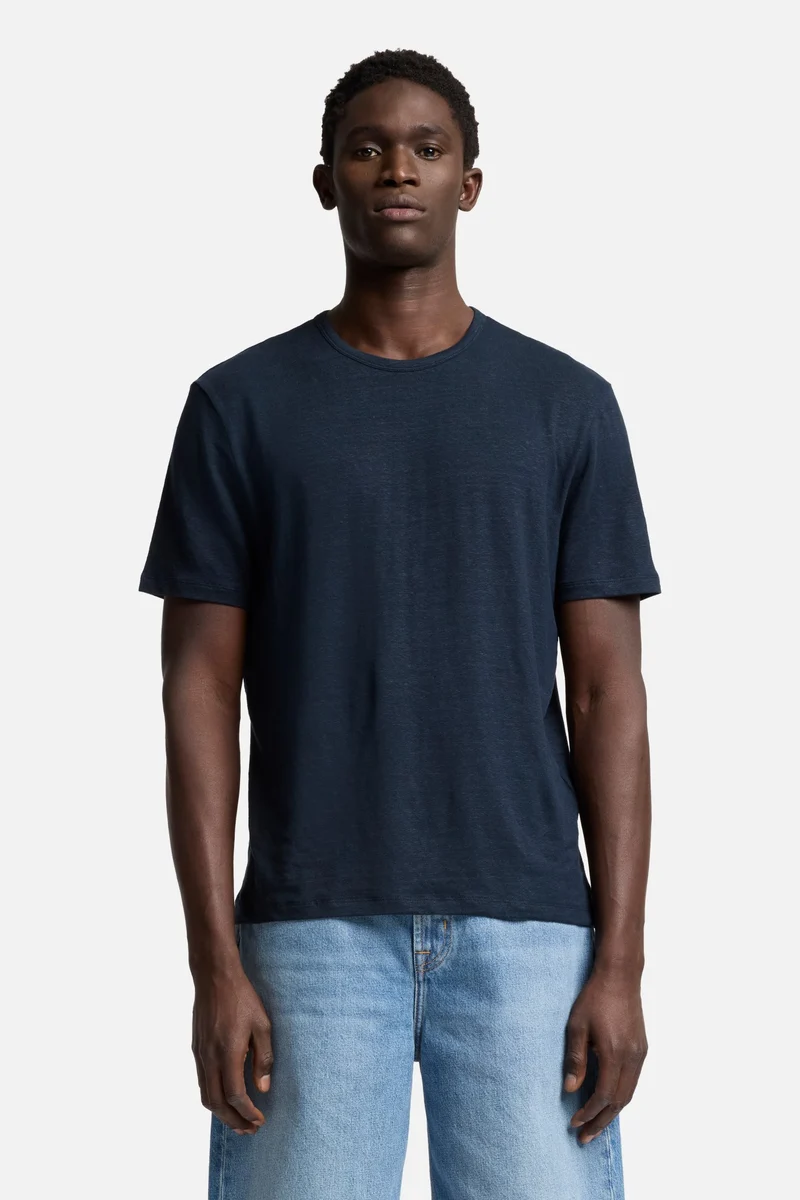 Linen Tee in Ocean Floor