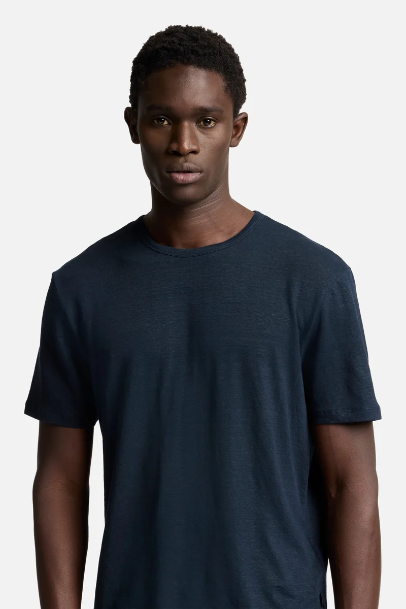 Linen Tee in Ocean Floor