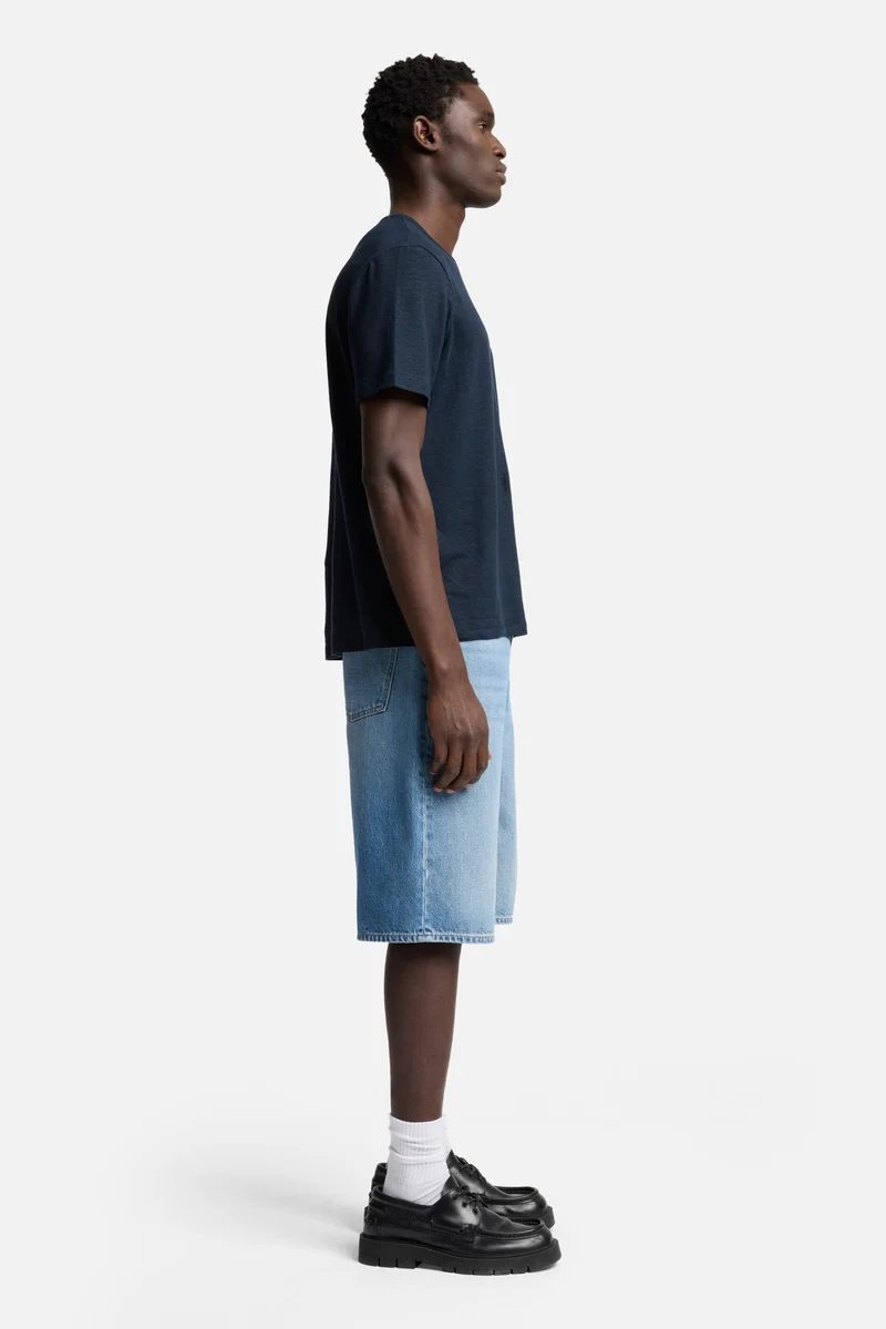 Linen Tee in Ocean Floor