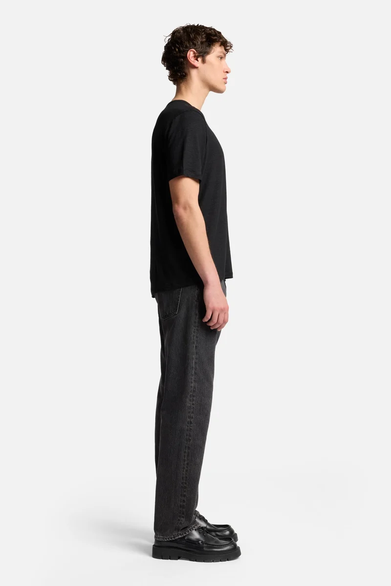 Linen Tee in Black