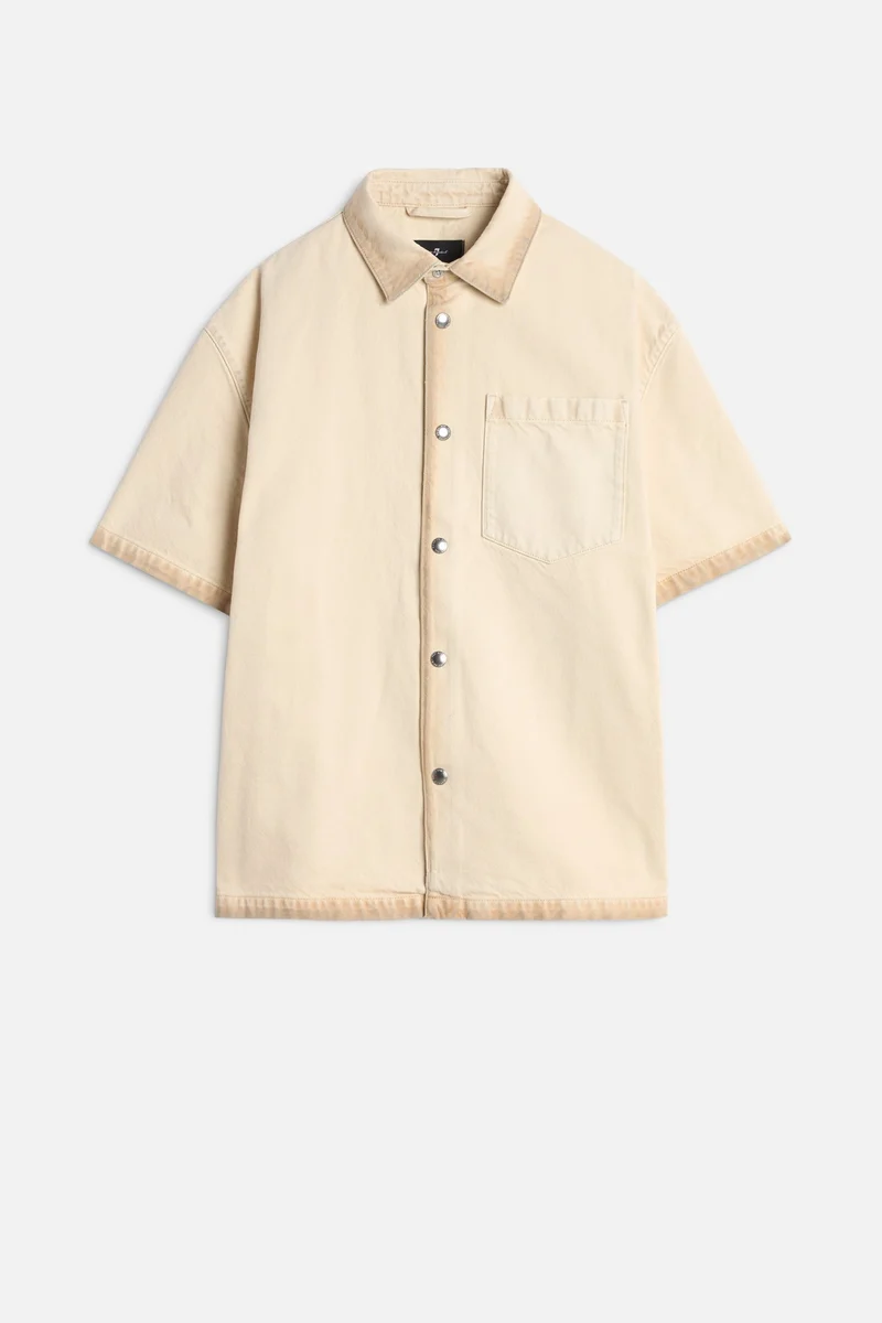 Denim Camp Shirt in Freehand