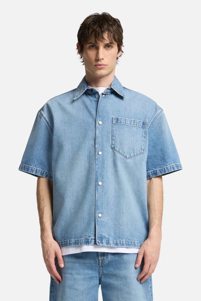Denim Camp Shirt in Mason