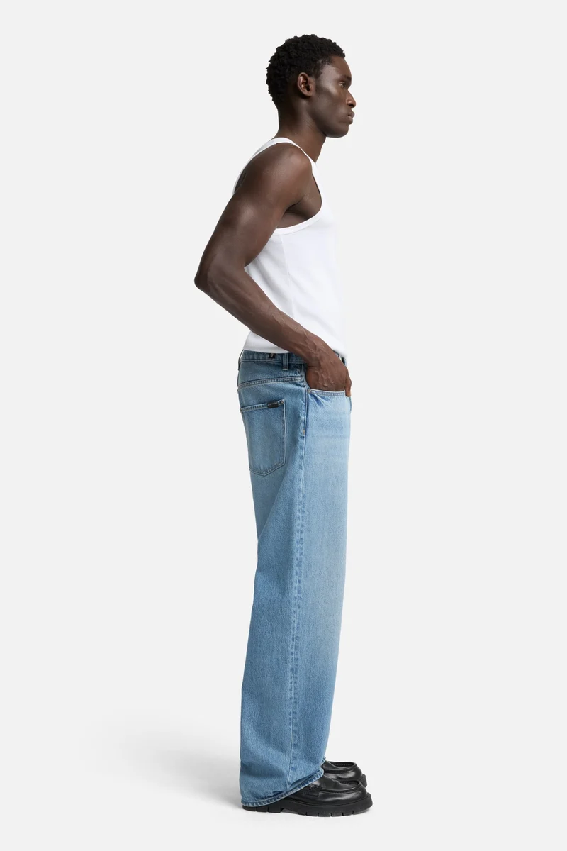 Wide Leg Jean in Mason