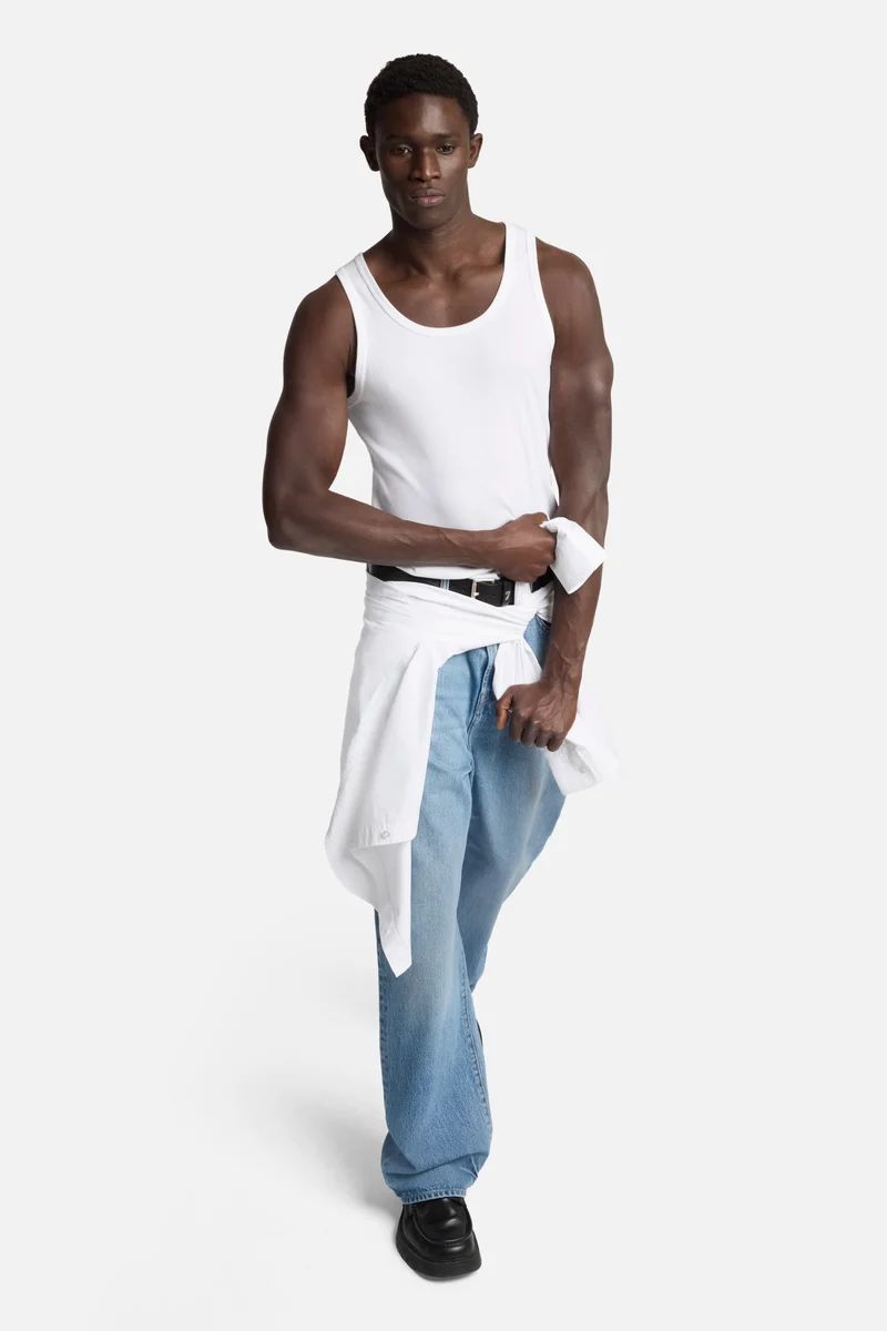Wide Leg Jean in Mason