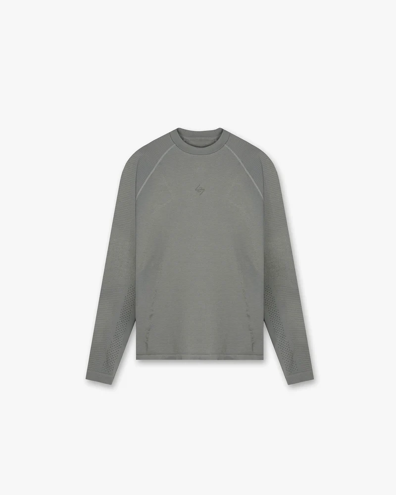 247 Uprising Long Sleeve Seamless T-Shirt - Steel