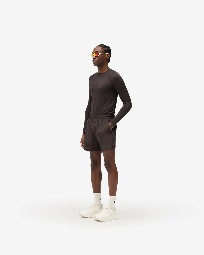 247 Uprising Long Sleeve Seamless T-Shirt - Chocolate