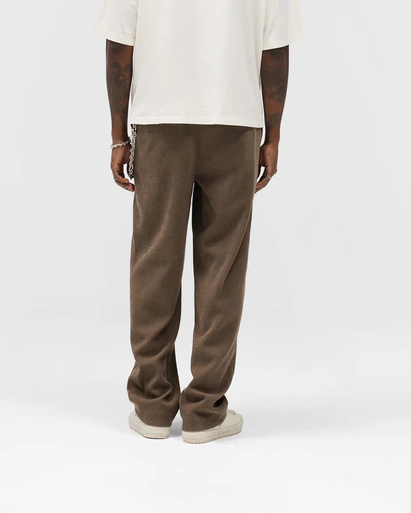 Ribbed Hybrid Pant - Clove