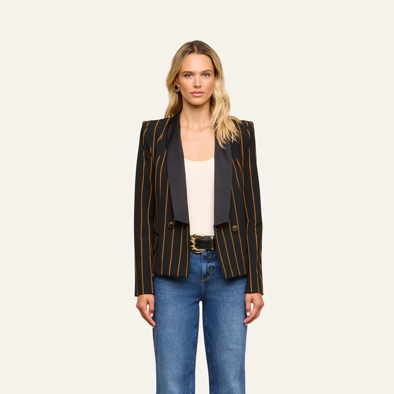 Imogen Satin Lapel Blazer