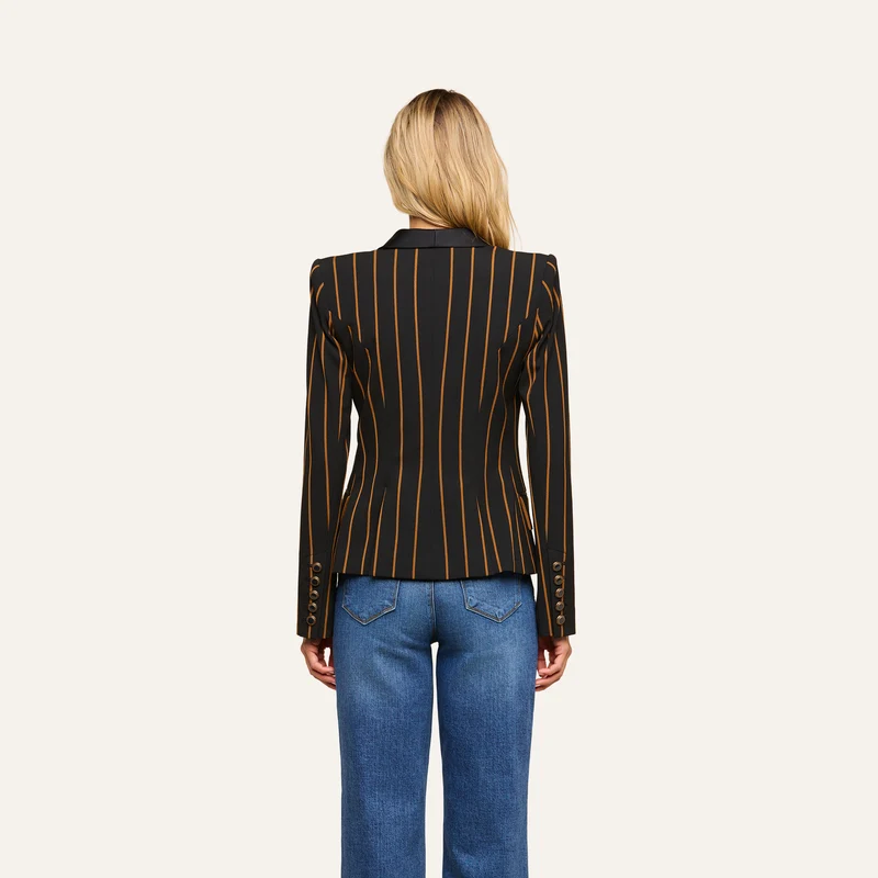 Imogen Satin Lapel Blazer
