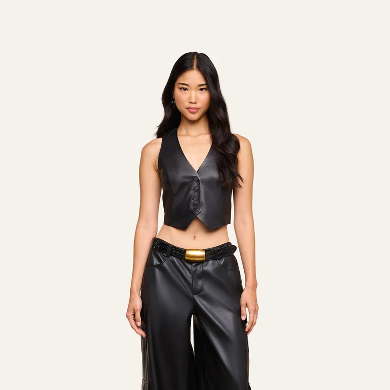 Jianna Leather Vest