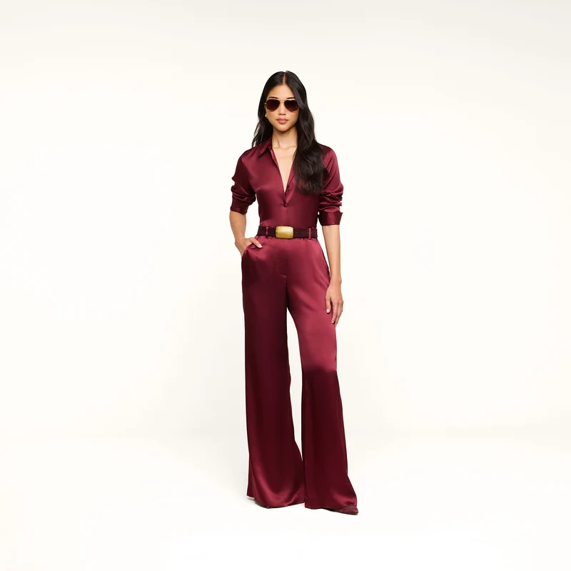 Pilar Silk Wide-Leg Pant