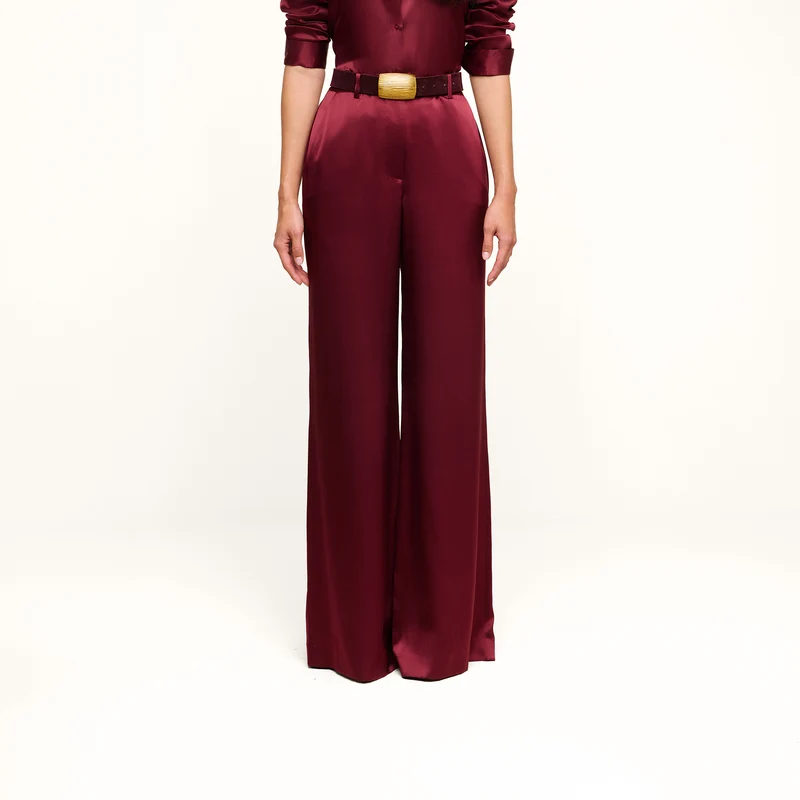 Pilar Silk Wide-Leg Pant