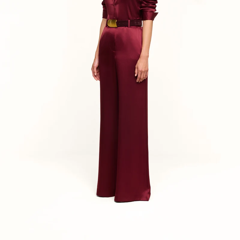 Pilar Silk Wide-Leg Pant