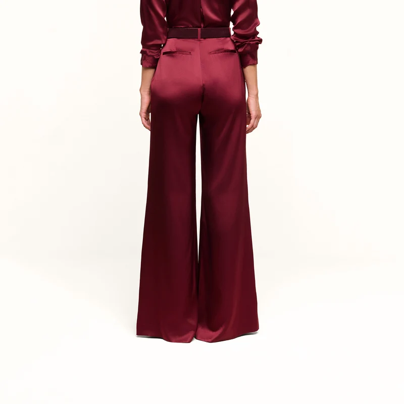 Pilar Silk Wide-Leg Pant