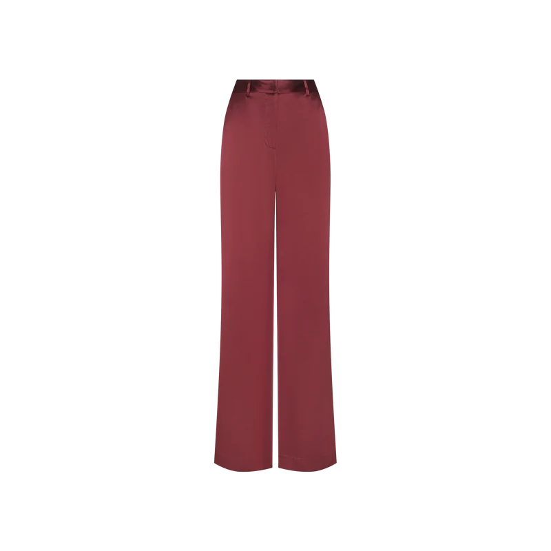 Pilar Silk Wide-Leg Pant