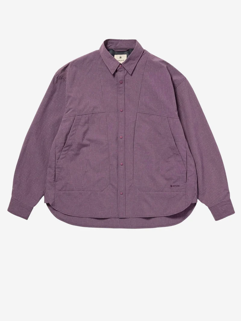 Camicia Kasuri in Ripstop lilla