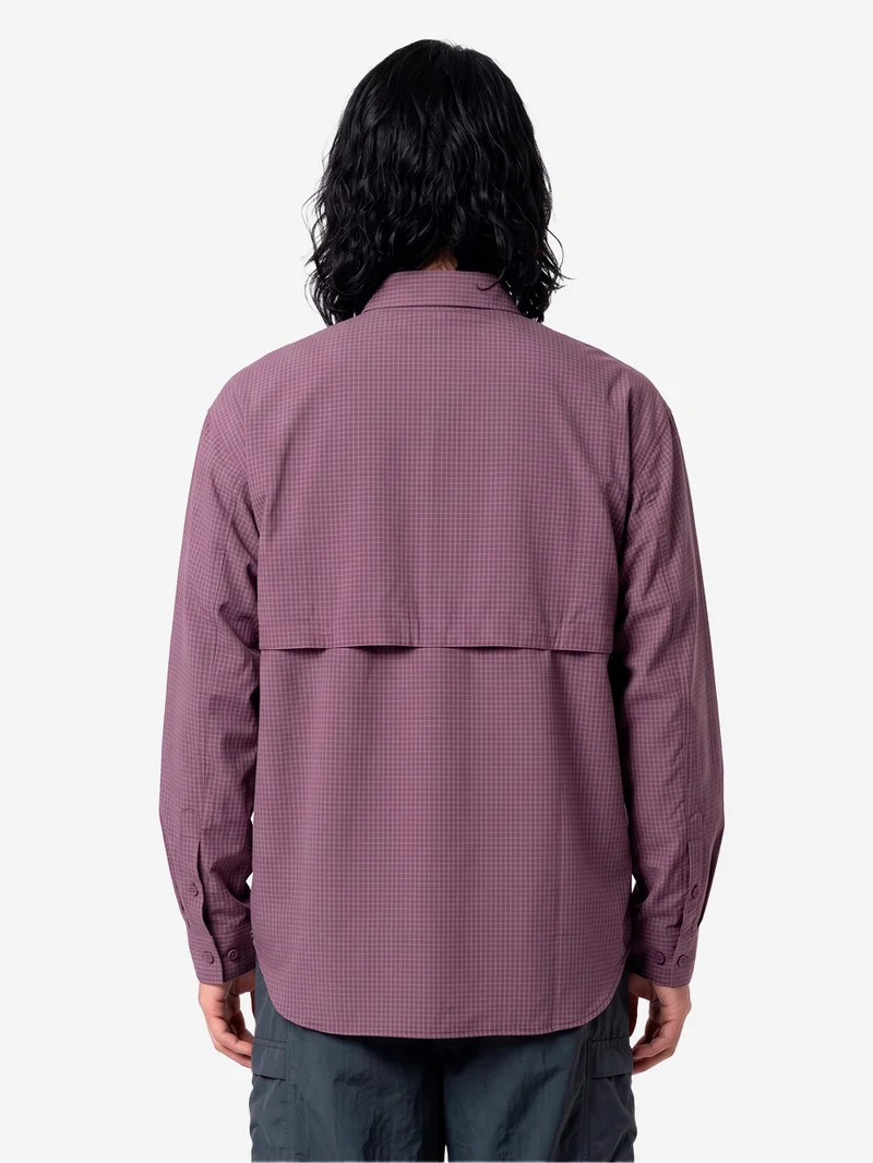 Camicia Kasuri in Ripstop lilla