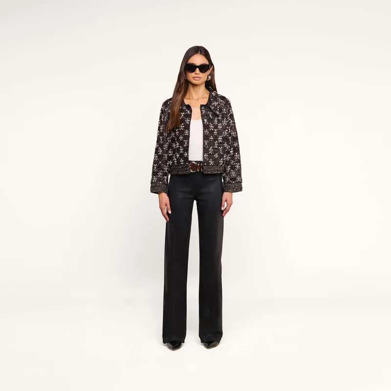 Morrisa Embellished Leather Jacket