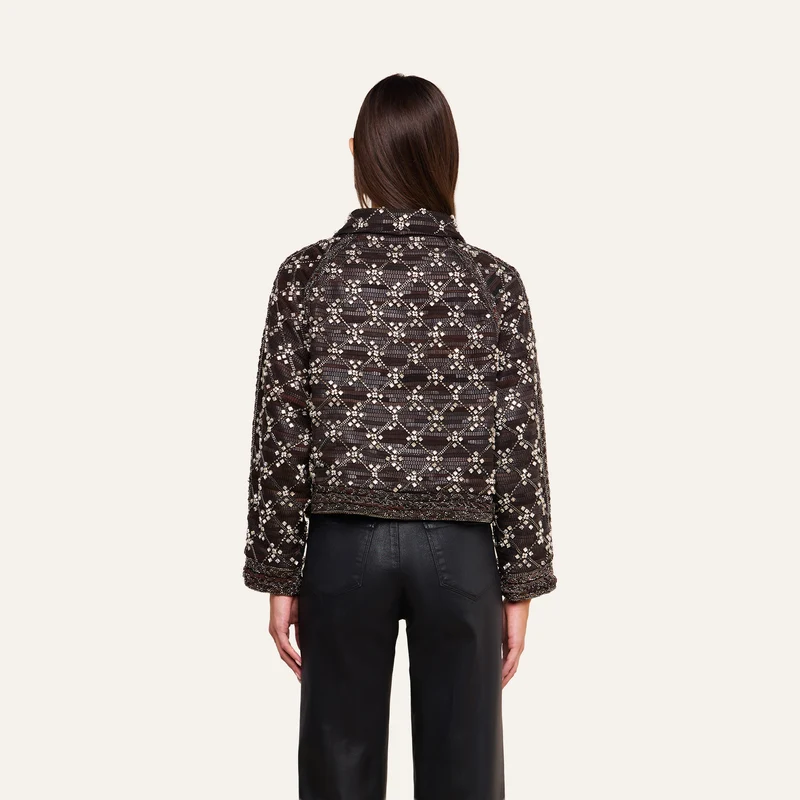 Morrisa Embellished Leather Jacket