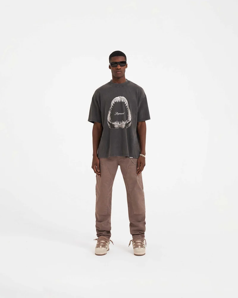 Shark Jaws T-Shirt - Vintage Grey