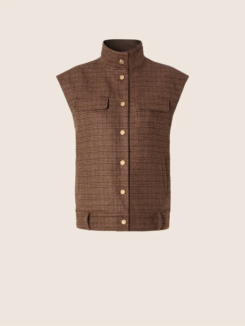 Reversible Cashmere-Cotton Vest