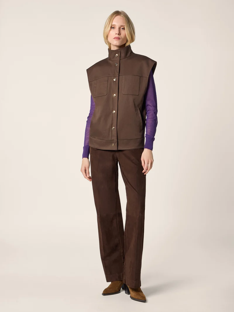 Reversible Cashmere-Cotton Vest