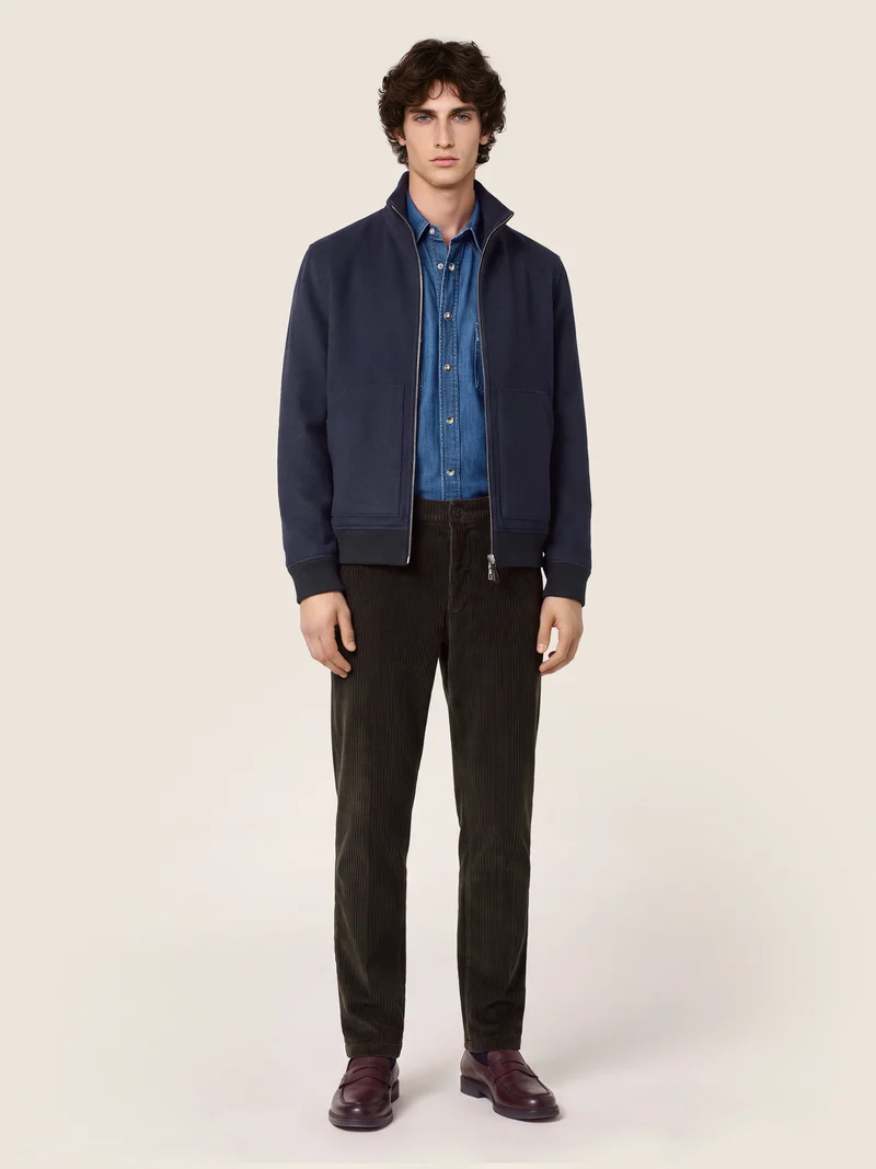 Justin — Wide-Ribbed Corduroy Pants