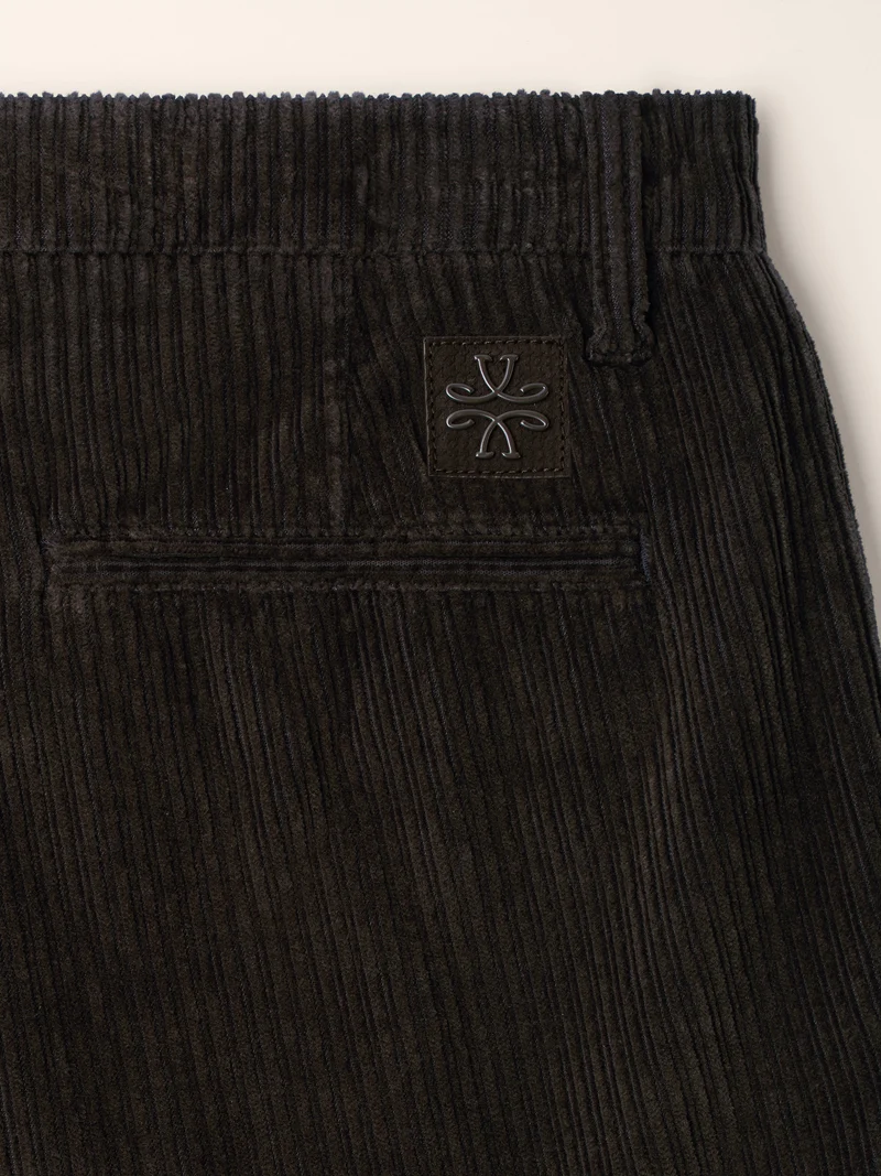 Justin — Wide-Ribbed Corduroy Pants