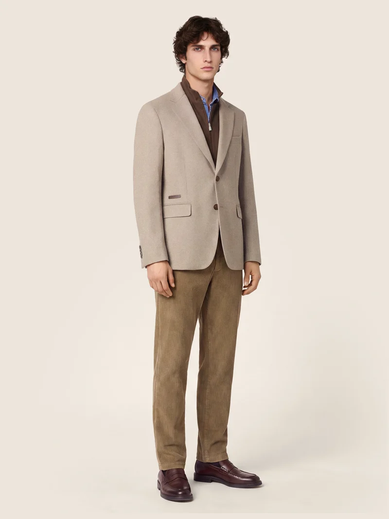 Justin — Wide-Ribbed Corduroy Pants