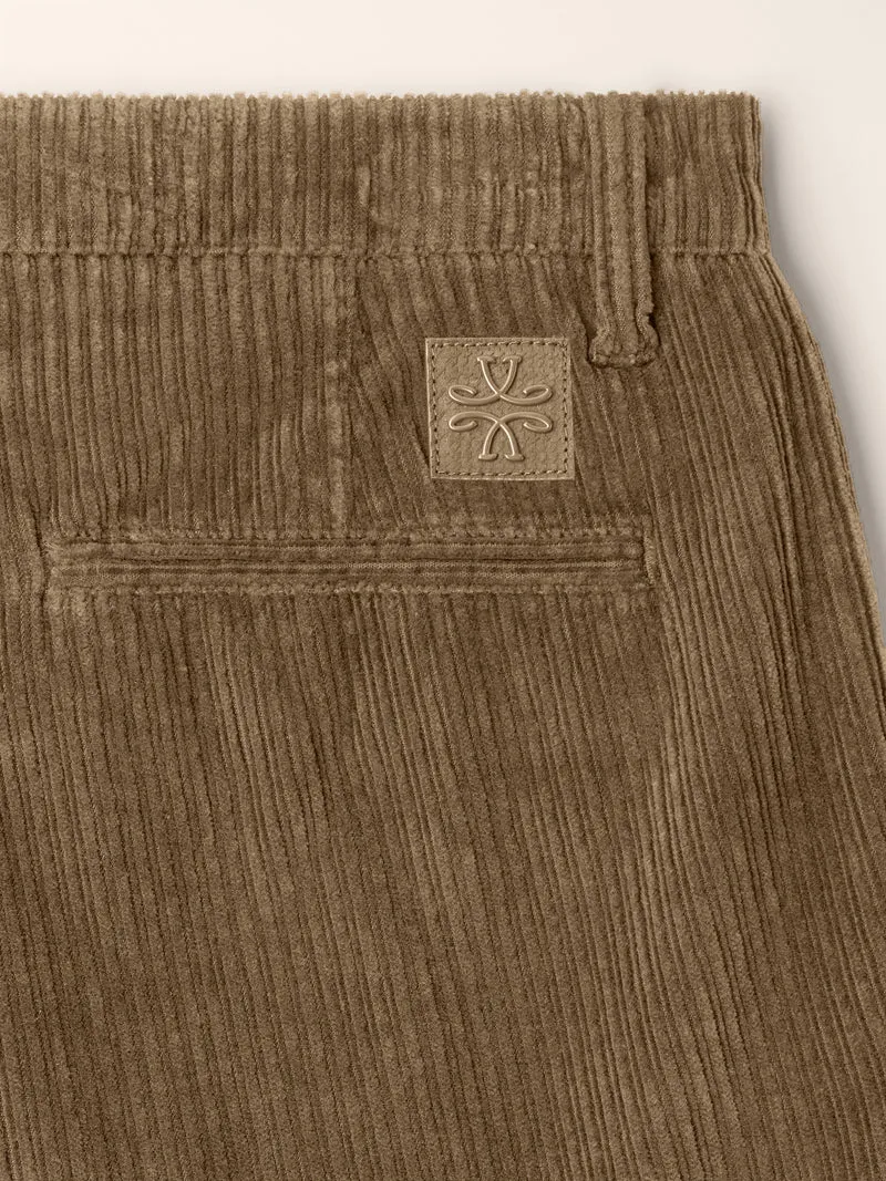 Justin — Wide-Ribbed Corduroy Pants