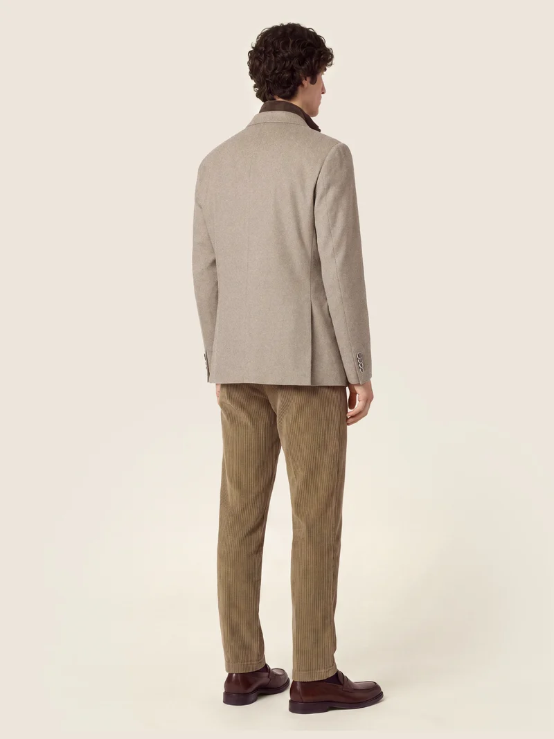 Justin — Wide-Ribbed Corduroy Pants