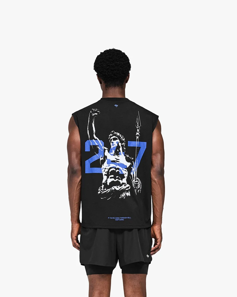 247 Stockholm Oversized Tank - Jet Black