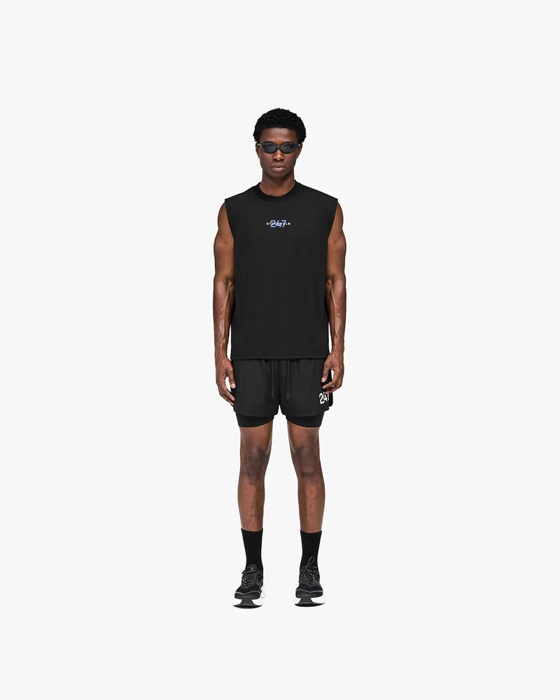 247 Stockholm Oversized Tank - Jet Black