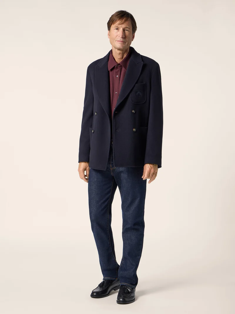 Wool-Cashmere Peacoat