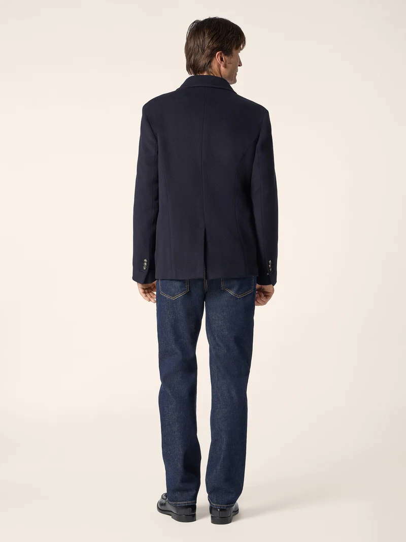 Wool-Cashmere Peacoat