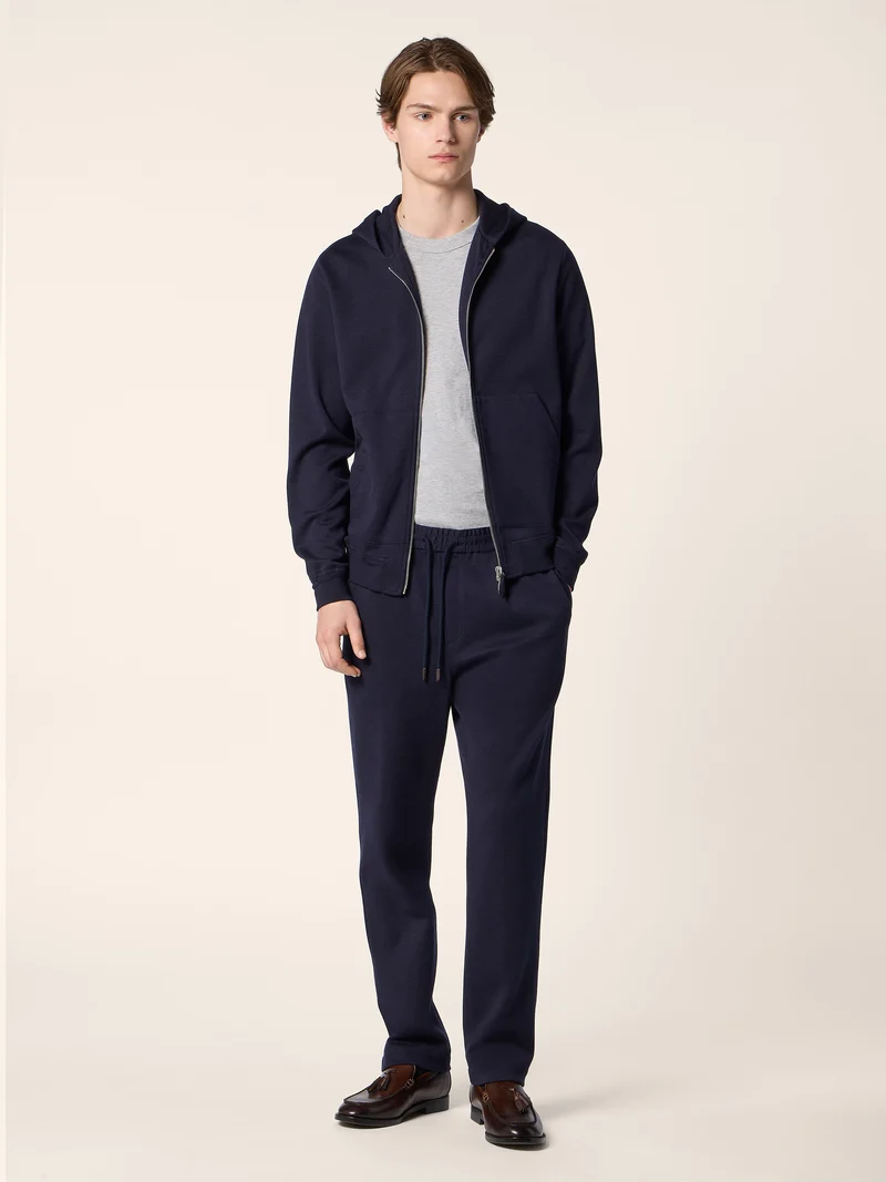 Cotton-Cashmere-Silk Jersey Sweatshirt