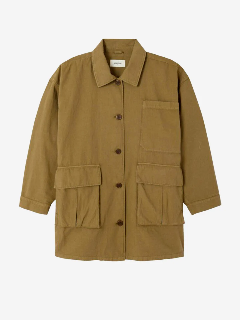 Giacca in misto twill di lino con tasche