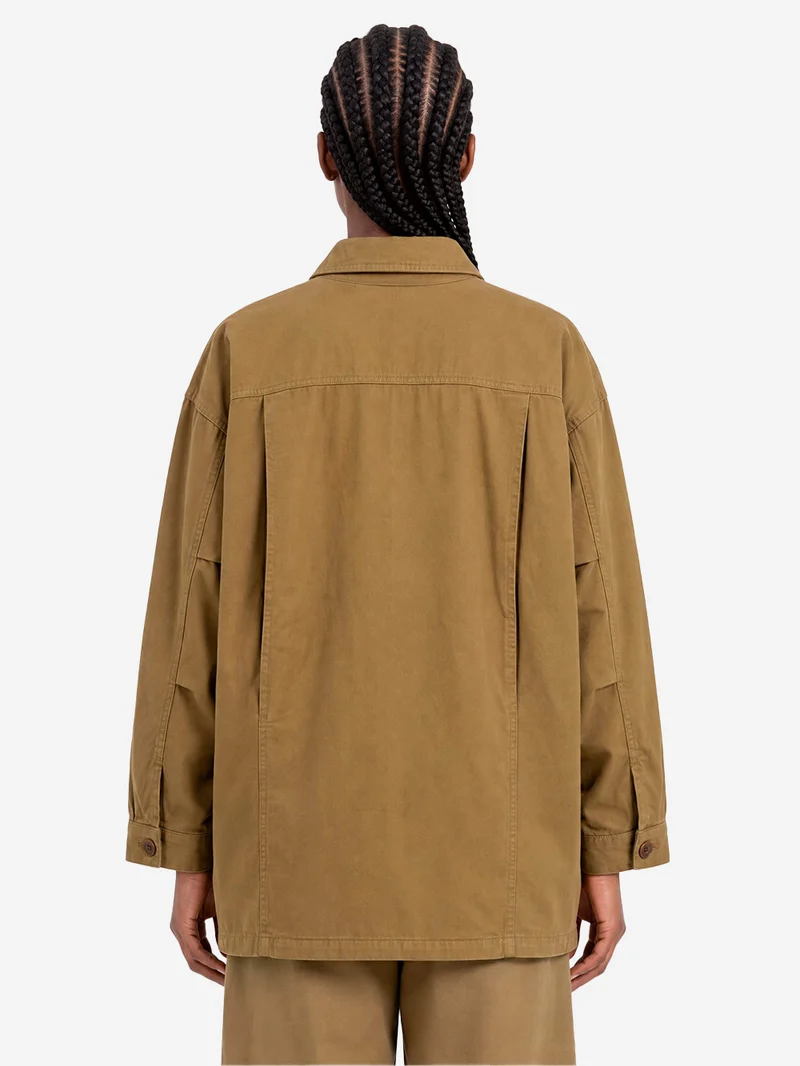 Giacca in misto twill di lino con tasche