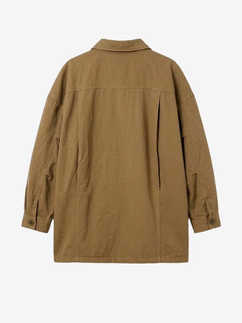 Giacca in misto twill di lino con tasche