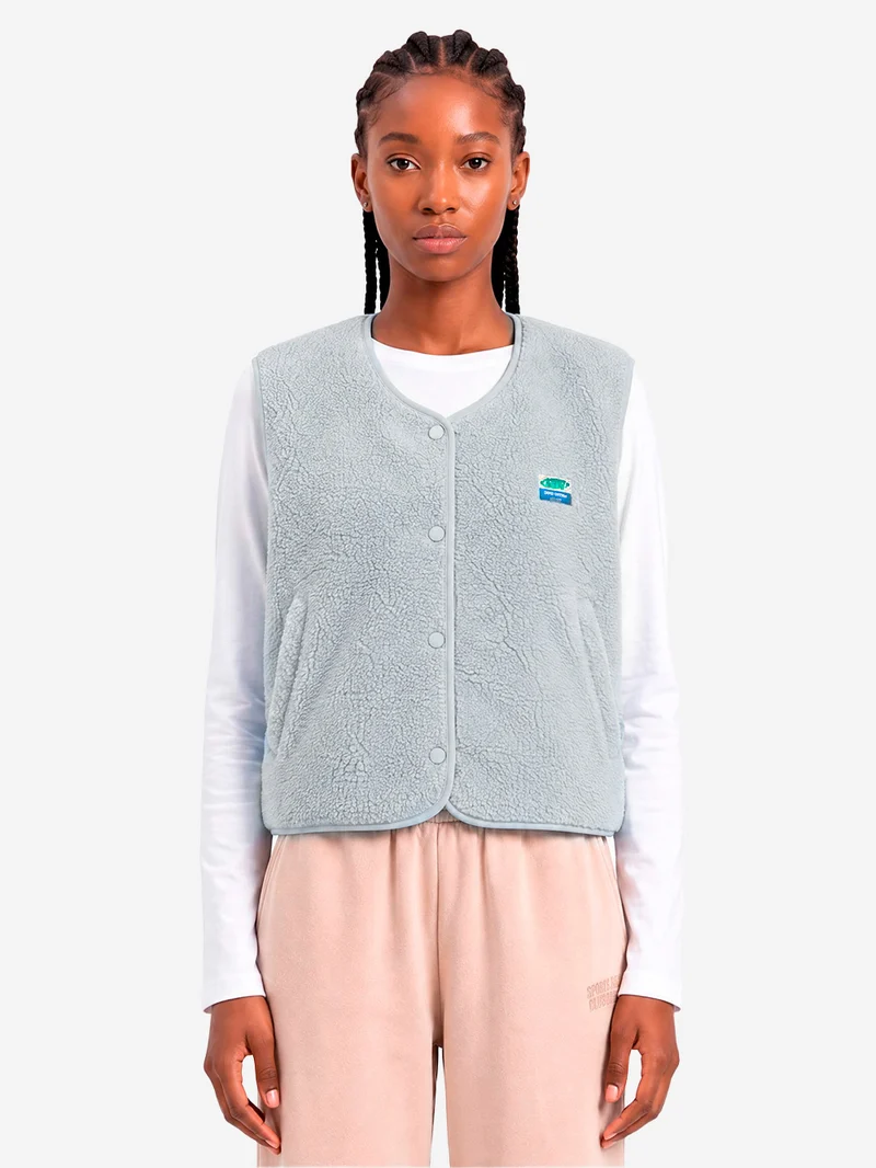 Gilet ampio ghiaccio in pile
