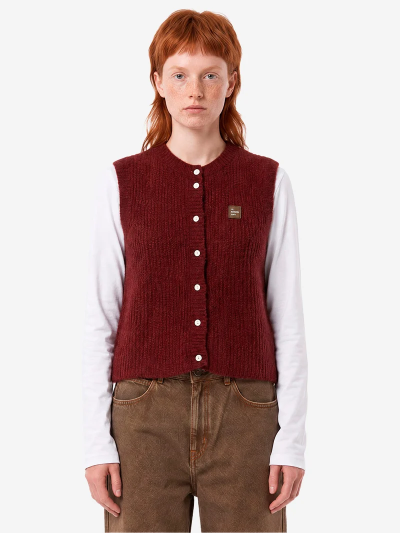 Gilet in misto alpaca