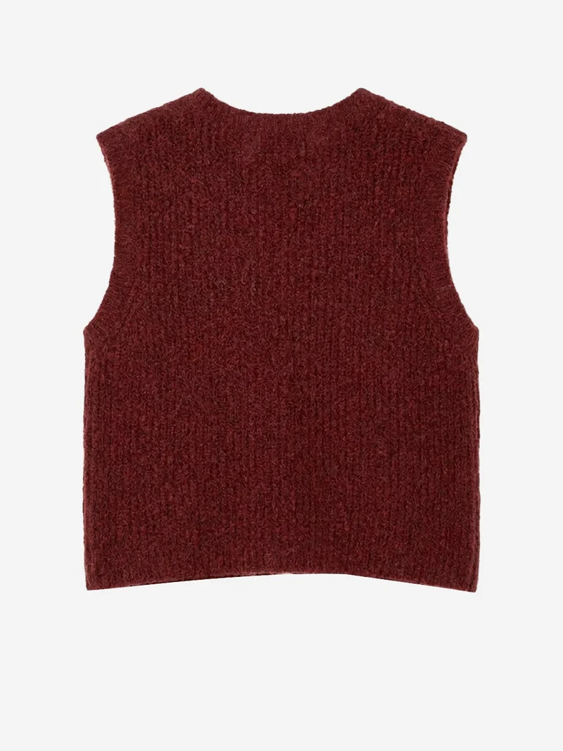 Gilet in misto alpaca