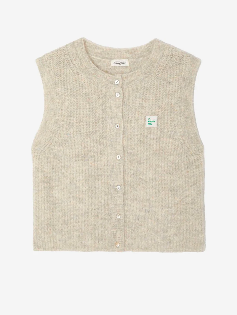 Gilet in misto alpaca