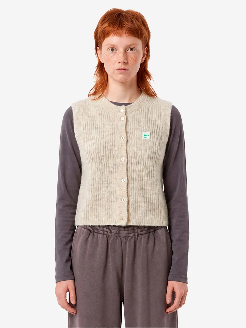 Gilet in misto alpaca