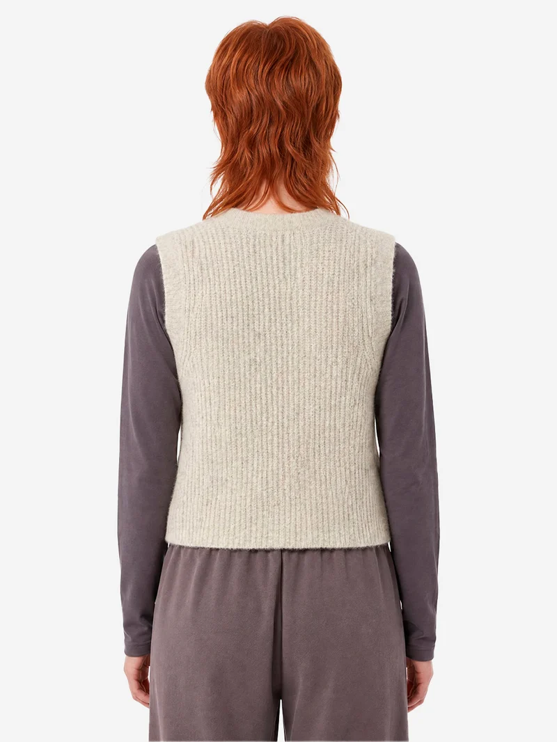 Gilet in misto alpaca
