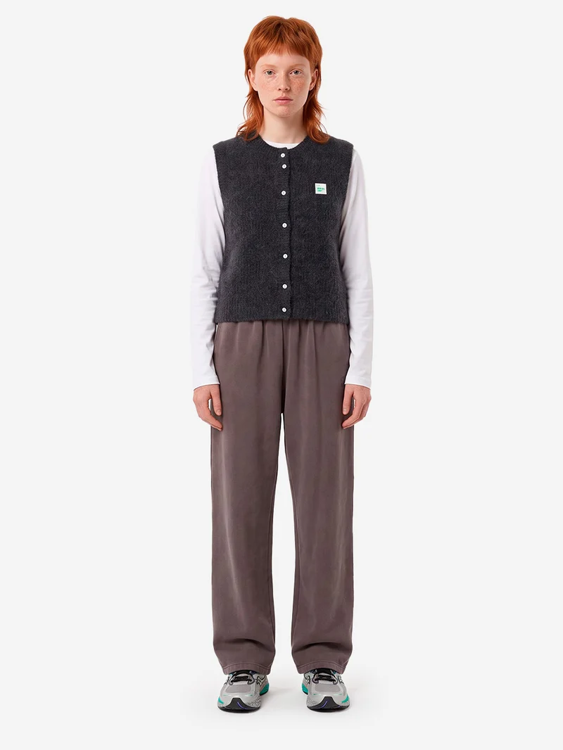 Gilet antracite in misto alpaca