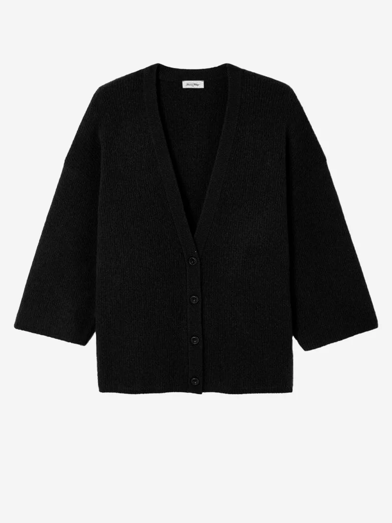 Gilet con maniche lunghe 'Damsville' in misto lana nero