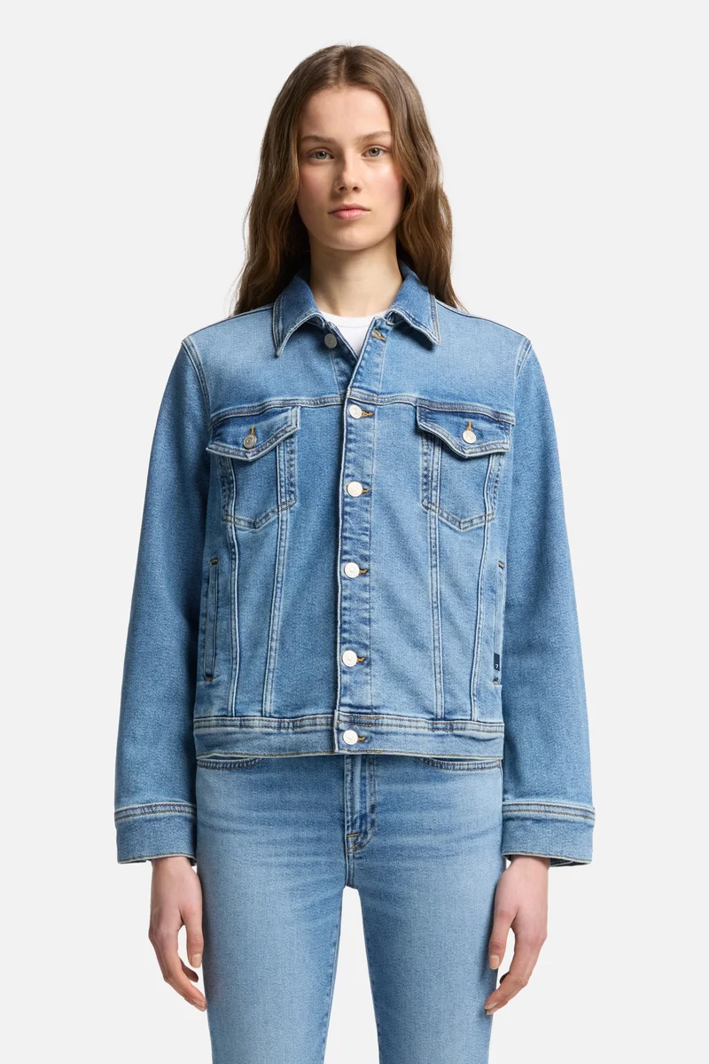 Luxe Vintage Adi Trucker Jacket in Fancy