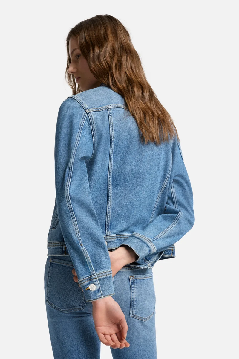 Luxe Vintage Adi Trucker Jacket in Fancy